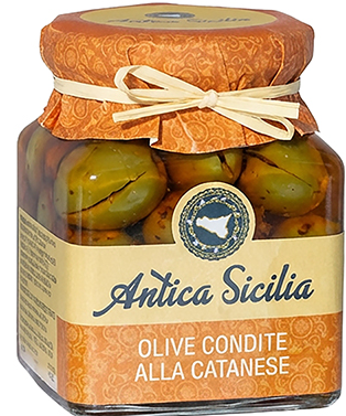 Olive condite alla catanese in olio EVO