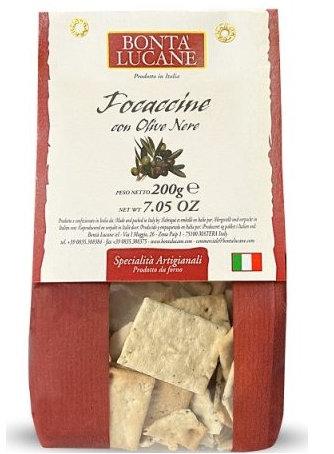 Focaccine con Olive nere