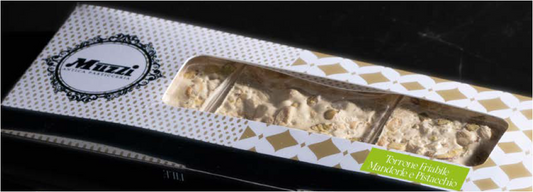 Torrone friabile mandorle e pistacchi