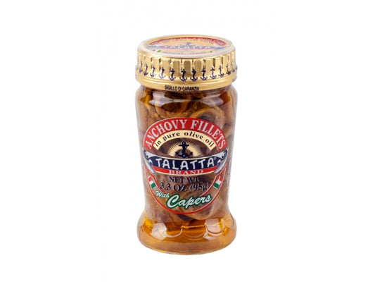 Filetti di acciughe con capperi (Sardellenfilets)