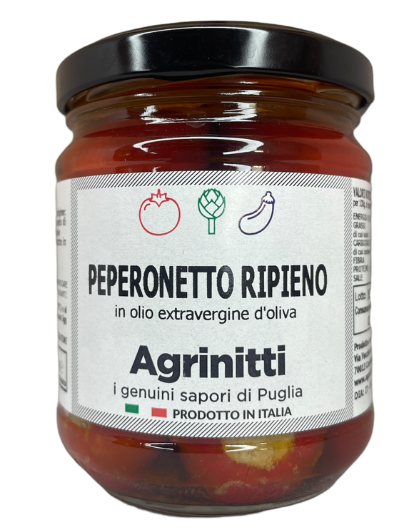 Peperonetto ripieno in olio extravergine d'oliva