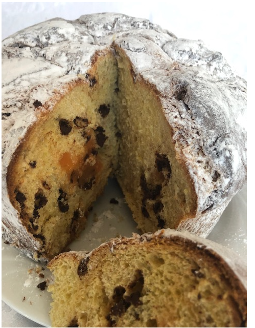 Panettone "Farcita" con crema arancia e gocce di cioccolato 1kg