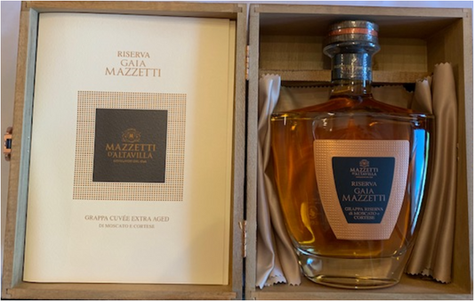 Grappa Riserva Gaia "mit Holzkiste" 43% Vol.