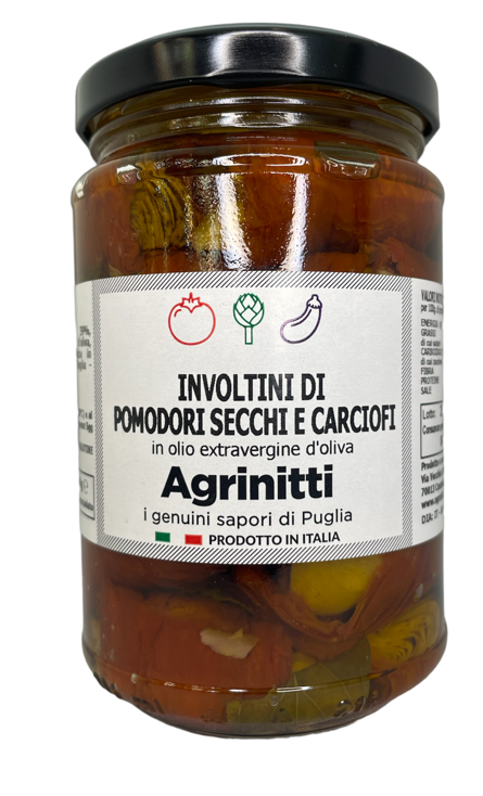 Involtini di pomodori secchi e carciofi