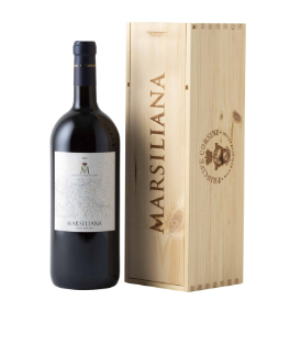 Marsiliana "Magnum mit Holzkiste" Costa Toscana rosso IGT