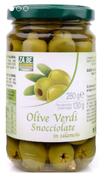 Olive verdi snocciolate