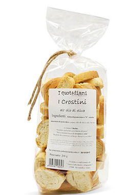 Crostini all' Olio extra vergine d' Oliva