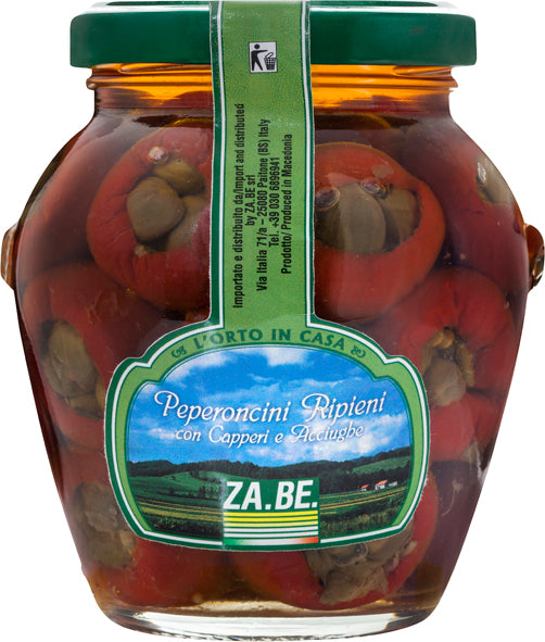 Peperoncini ripieni con capperi & acciughe