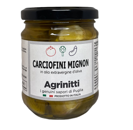 Carciofini mignon in olio extravergine d'oliva