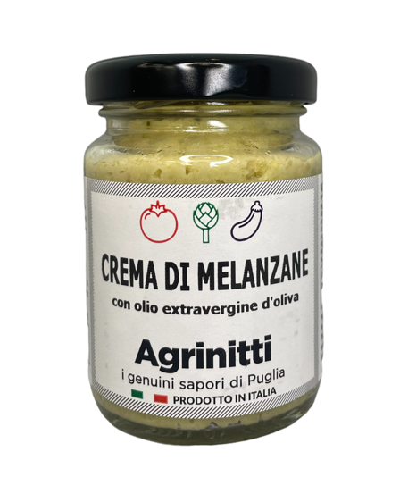 Crema di melanzane con olio extravergine d''oliva