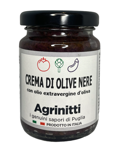 Crema di olive nere con olio extravergine d''oliva