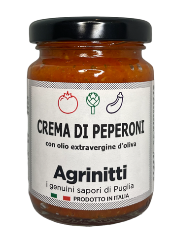 Crema di peperoni con olio extravergine d''oliva
