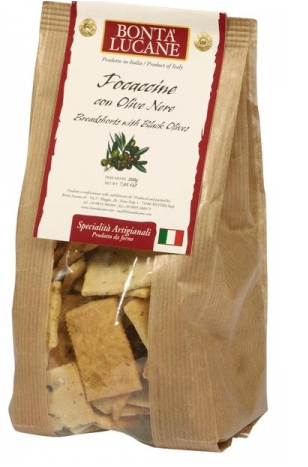 Focaccine con Olive nere